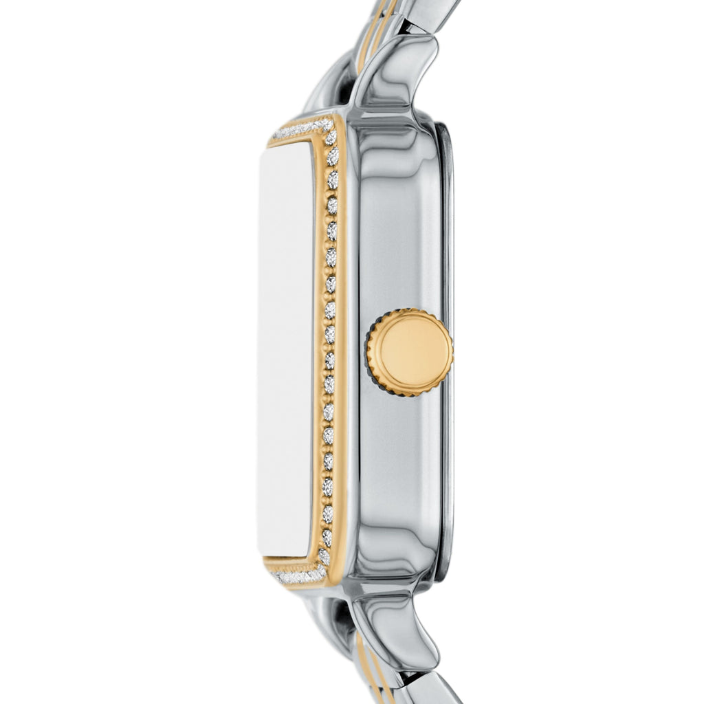 Fossil Outlet Women's Colleen 28mm Three-Hand Two-Tone Stainless Steel Watch