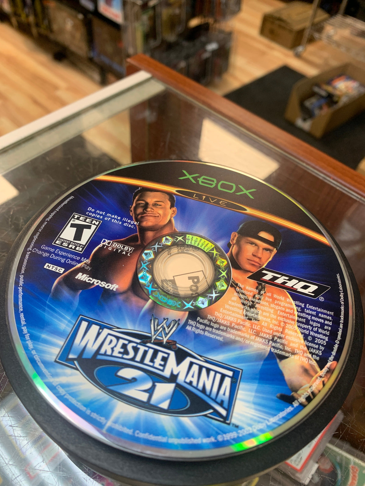Wrestlemania 21 Become A Legend (Xbox, THQ, Video Game) **TESTED**