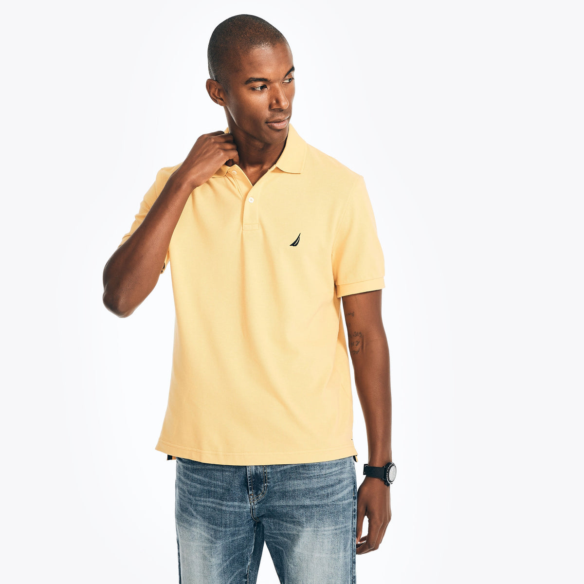 Nautica Mens Classic Fit Deck Polo
