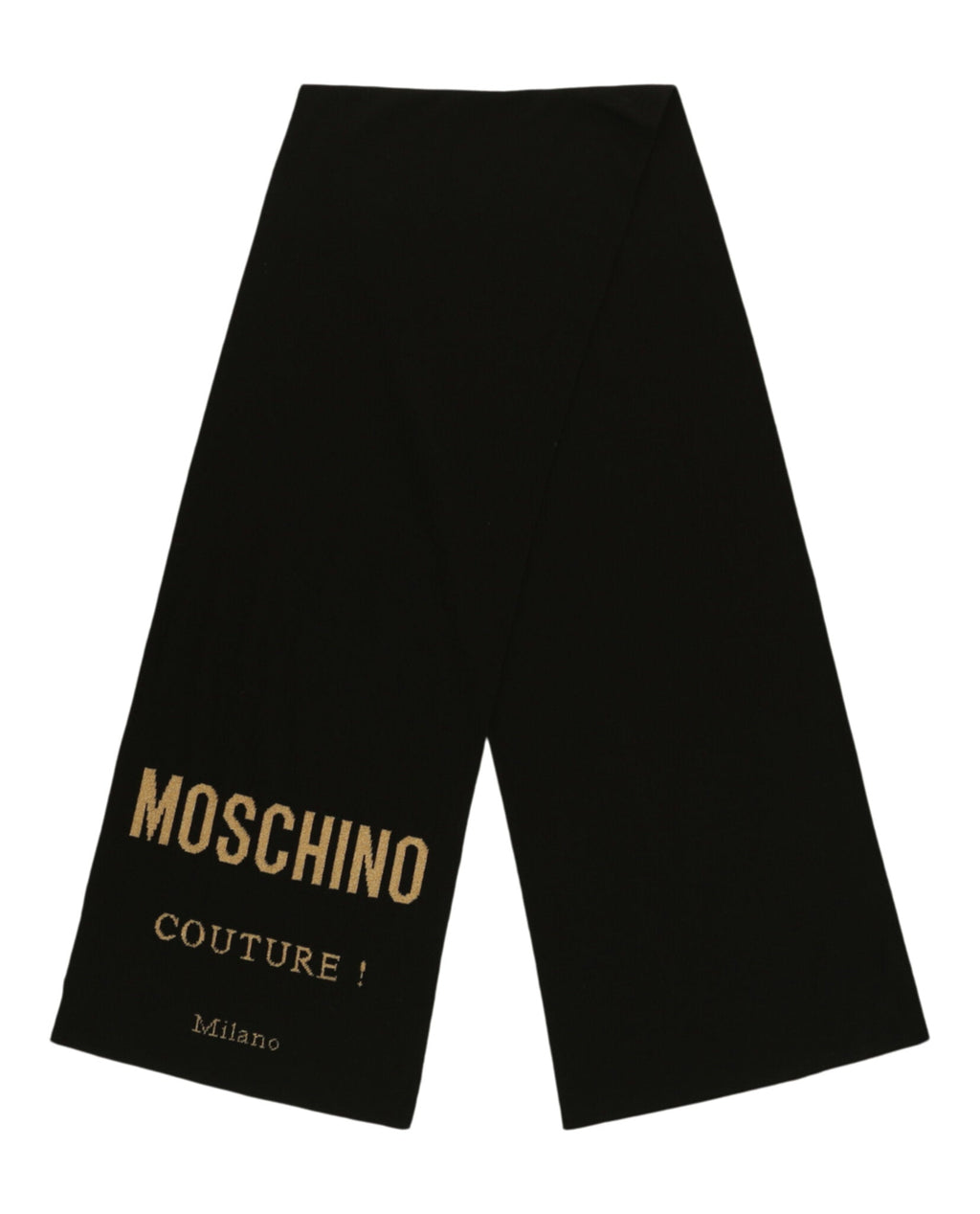 Logo Embroidered Wool Scarf