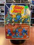 Flame Thrower Squad with Card Back 5422 (Vintage Army Ants, Hasbro) COMPLETE