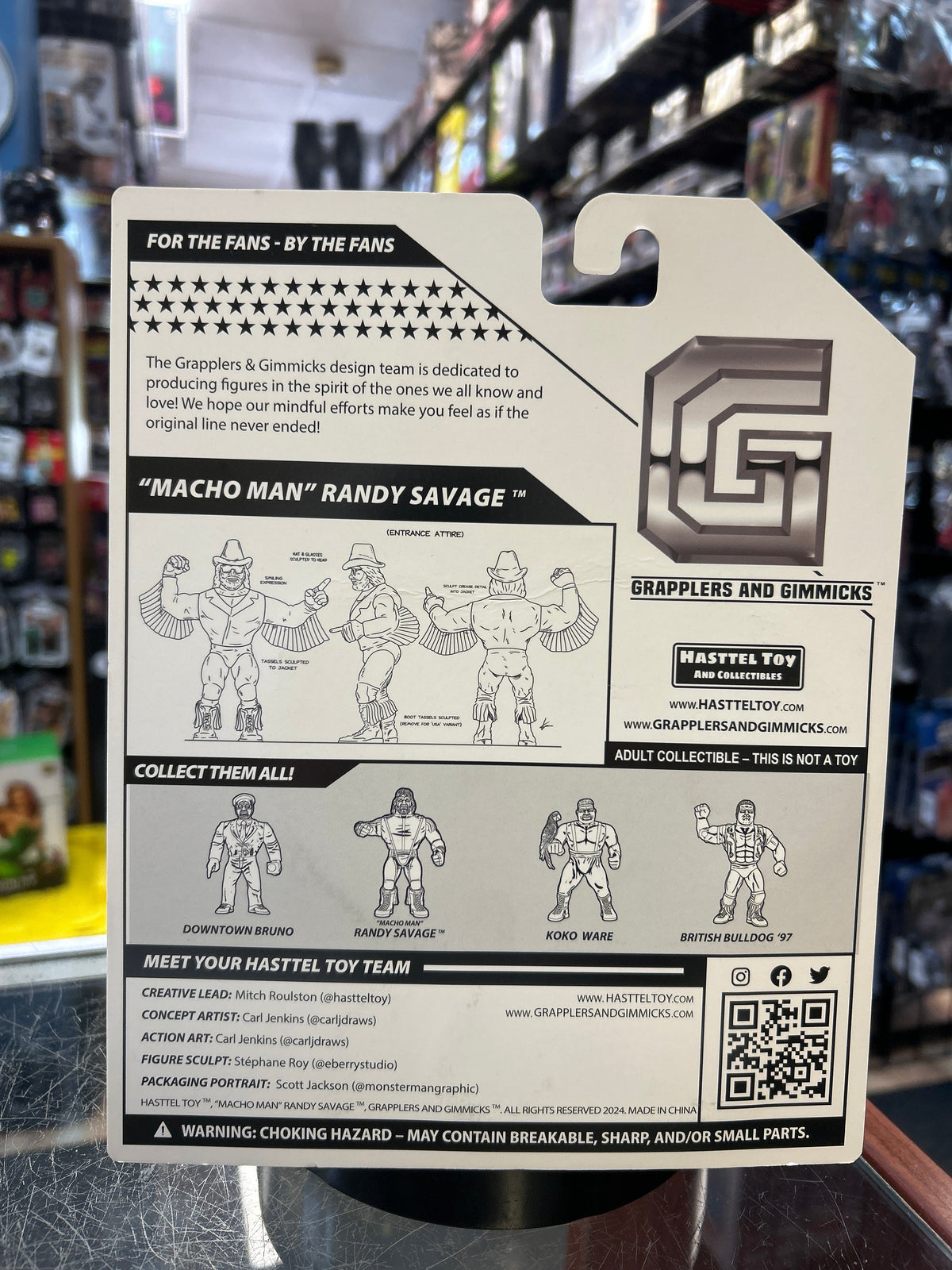 Macho Man Hat On (Grapplers & Gimmicks WWF, Hasttel Toys)