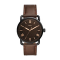 Fossil Men's Copeland 42mm Three-Hand, Black Stainless Steel Watch