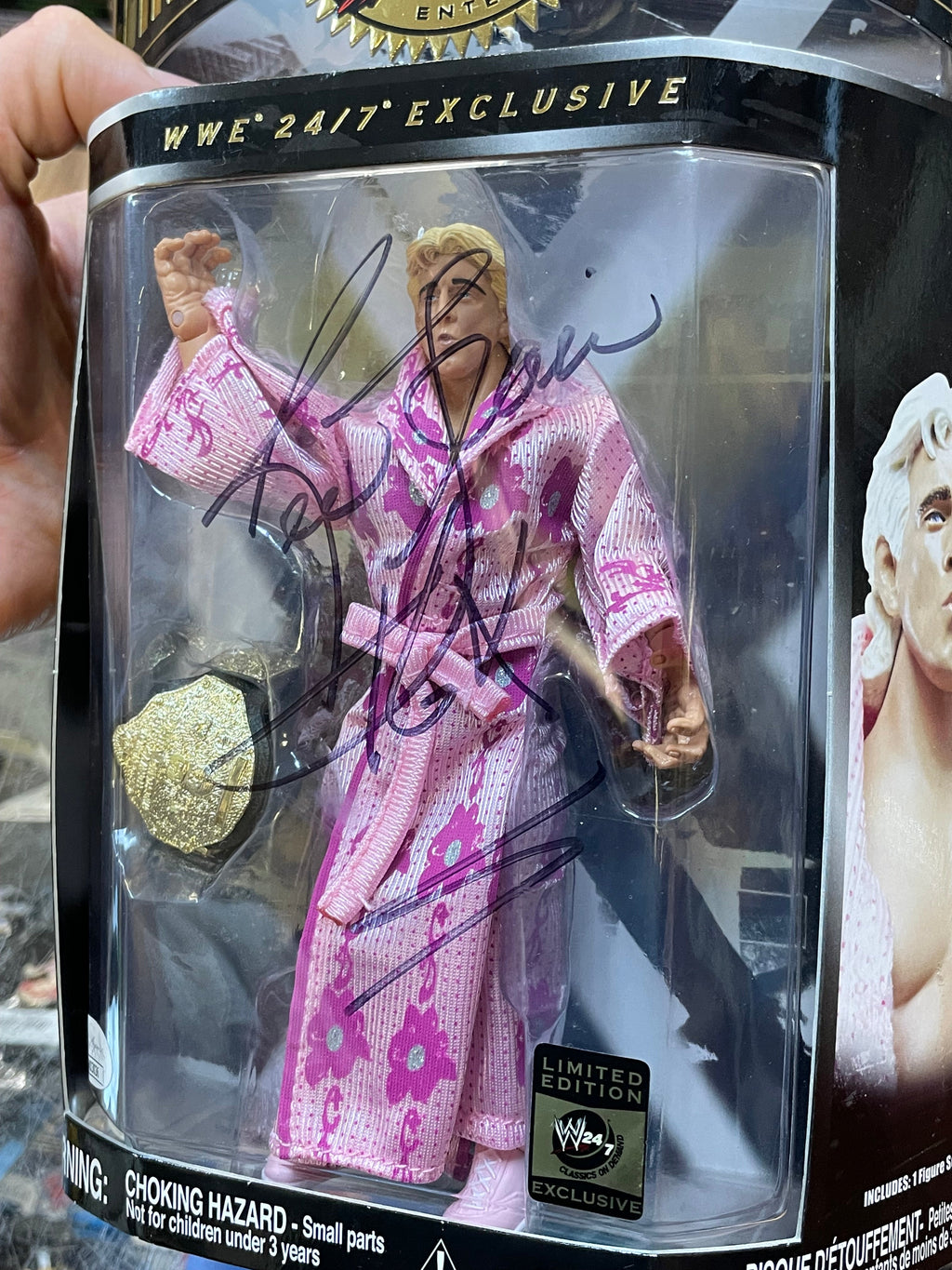 Ric Flair Signed with JSA -24/7 Exclusive- (WWF Classic Superstars, Jakks) **SEALED**