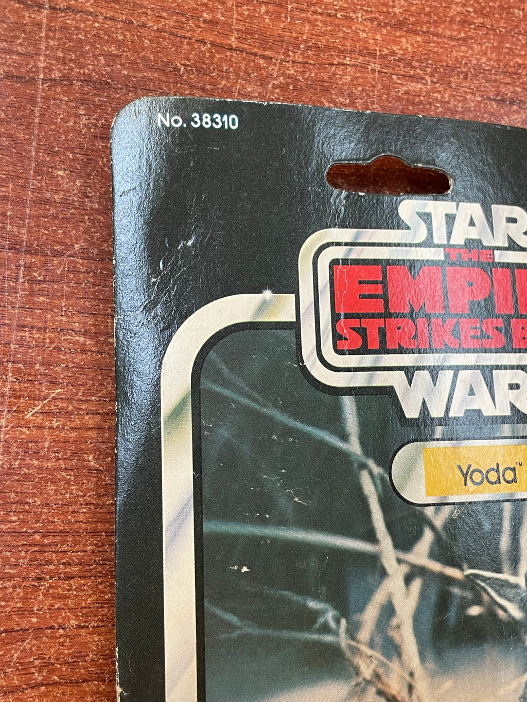 Brown Snake Yoda with Card ESB 9509 (Vintage Star Wars, Kenner) **Open Card**