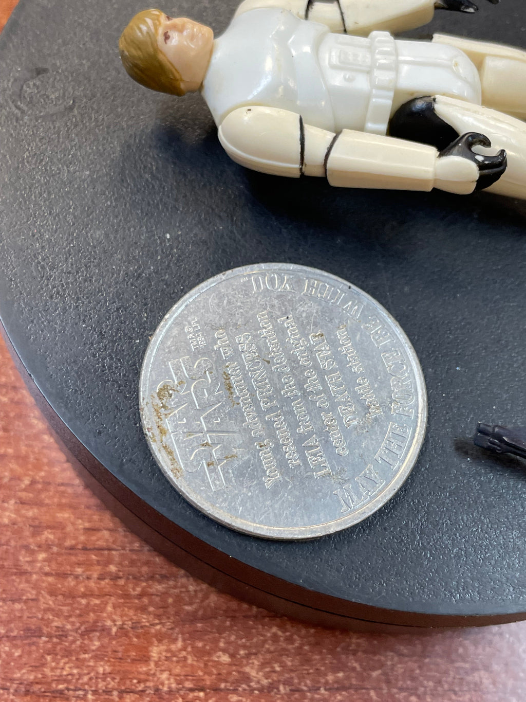 Stormtrooper Luke Skywalker with Black Blaster & Coin (Vintage Star Wars, Kenner)