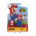 Mario with Mushroom 4" (Super Mario Brothers, Jakks Pacific) **SEALED**