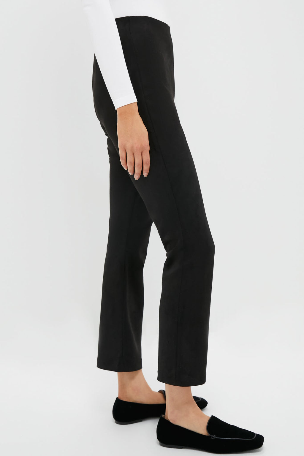 Black Vegan Suede Ashford Pants