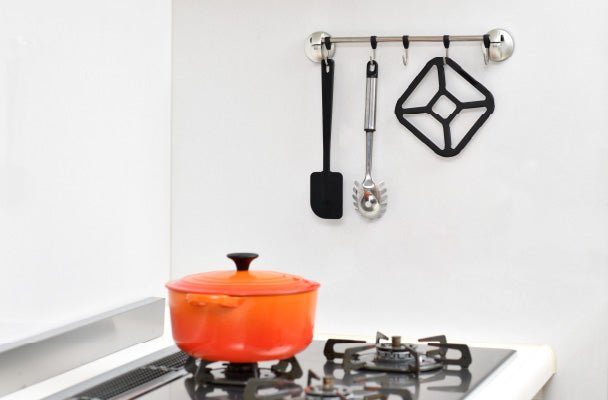 4w1h Stove Supporter 黑色炉灶支架 13.2×13.2×高2.3cm 日本制