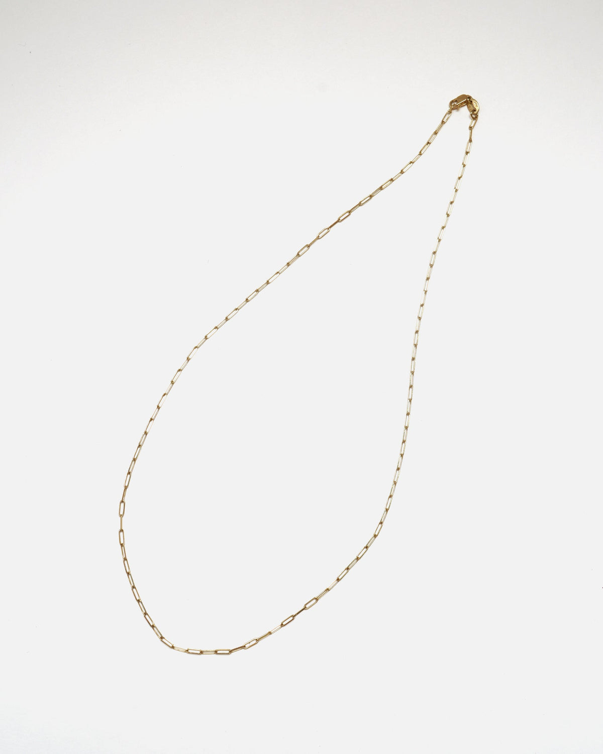 14k Paperclip Chain Necklace