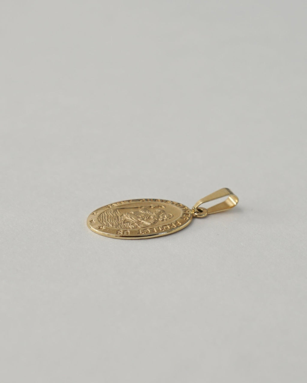 14k Gold Saint Christopher Charm