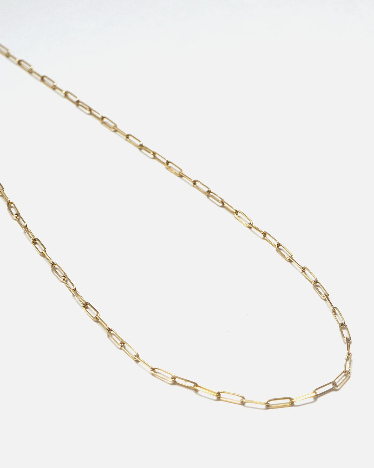 14k Paperclip Chain Necklace
