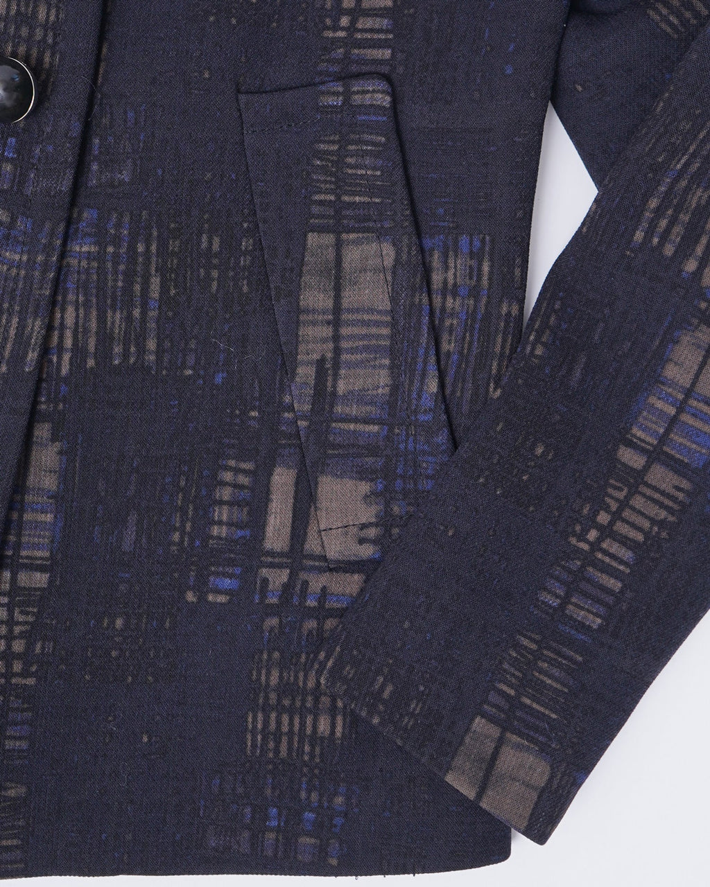 Ball Button Patterned Jacket