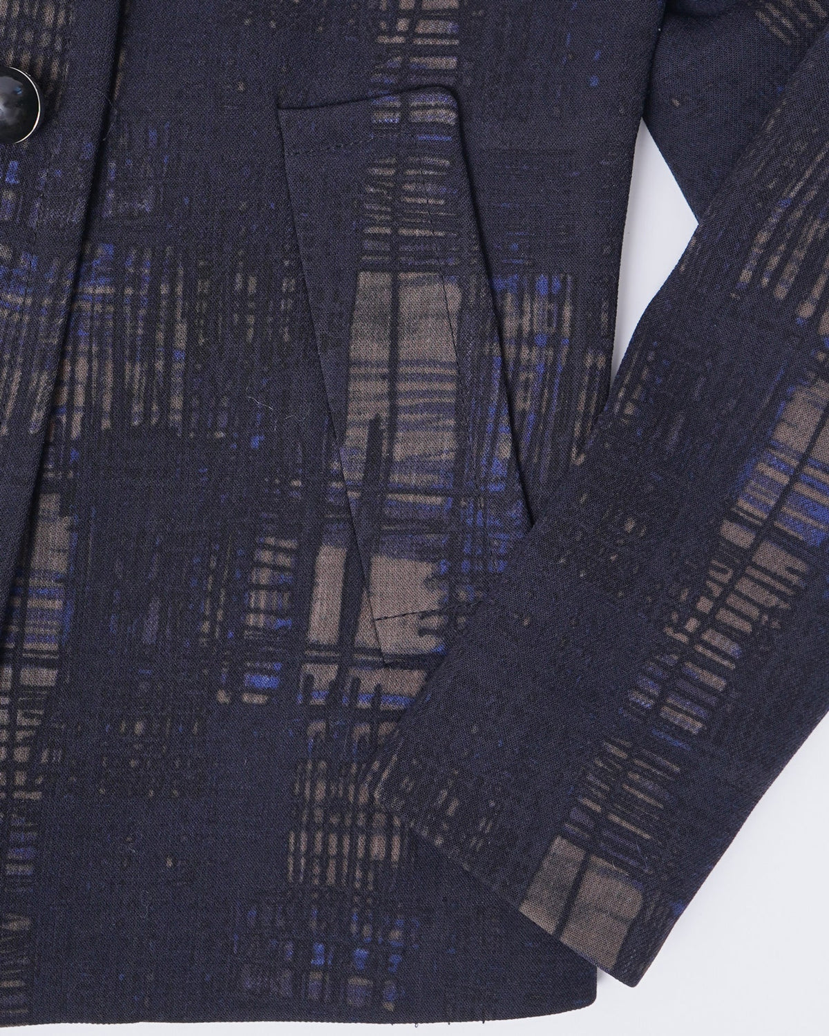 Ball Button Patterned Jacket