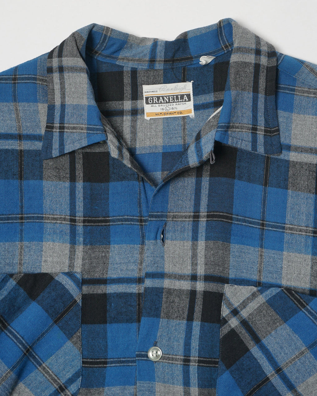 1950's Plaid Rayon Shirt