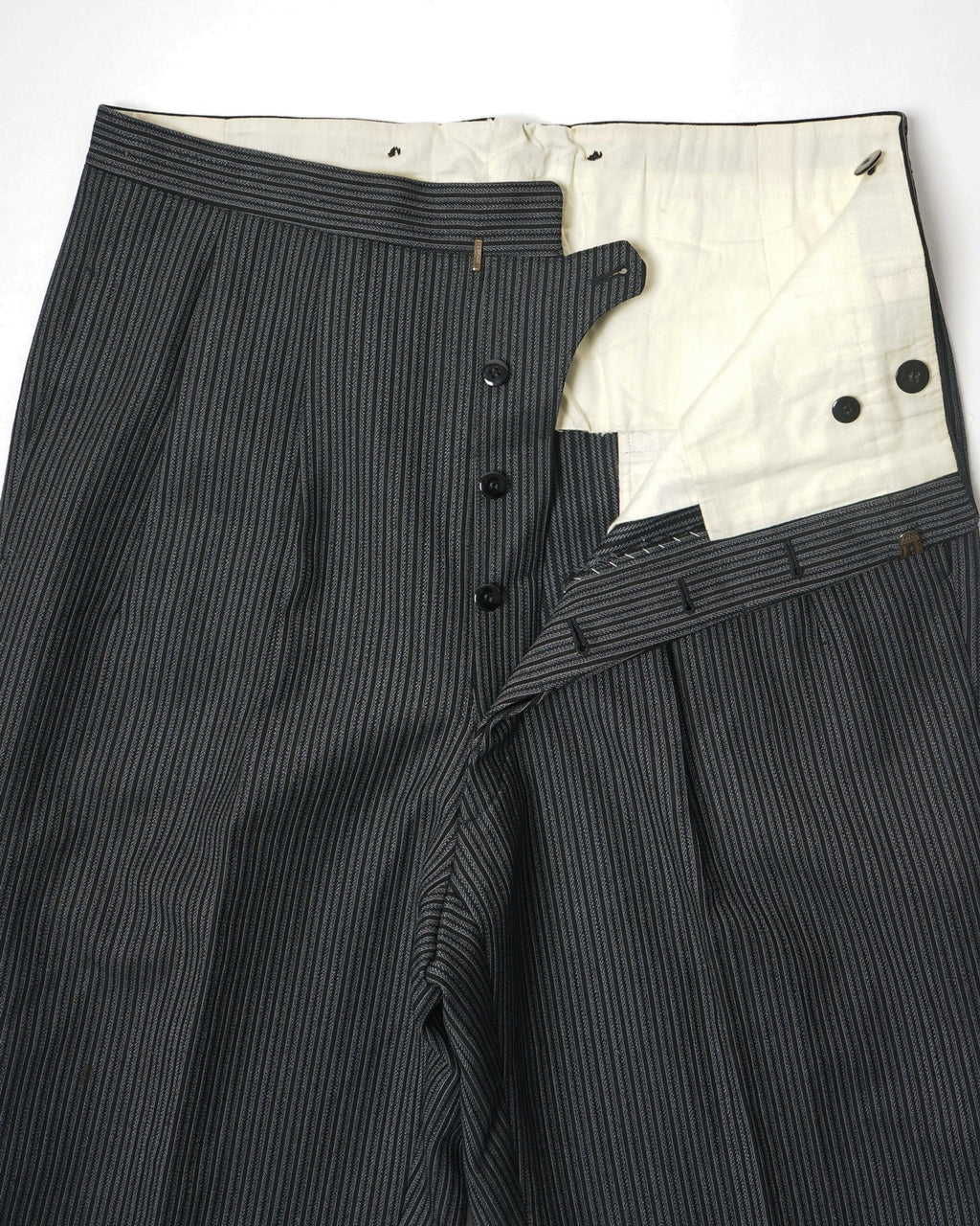 1960’s Stripe Wool Trousers / Size: 33