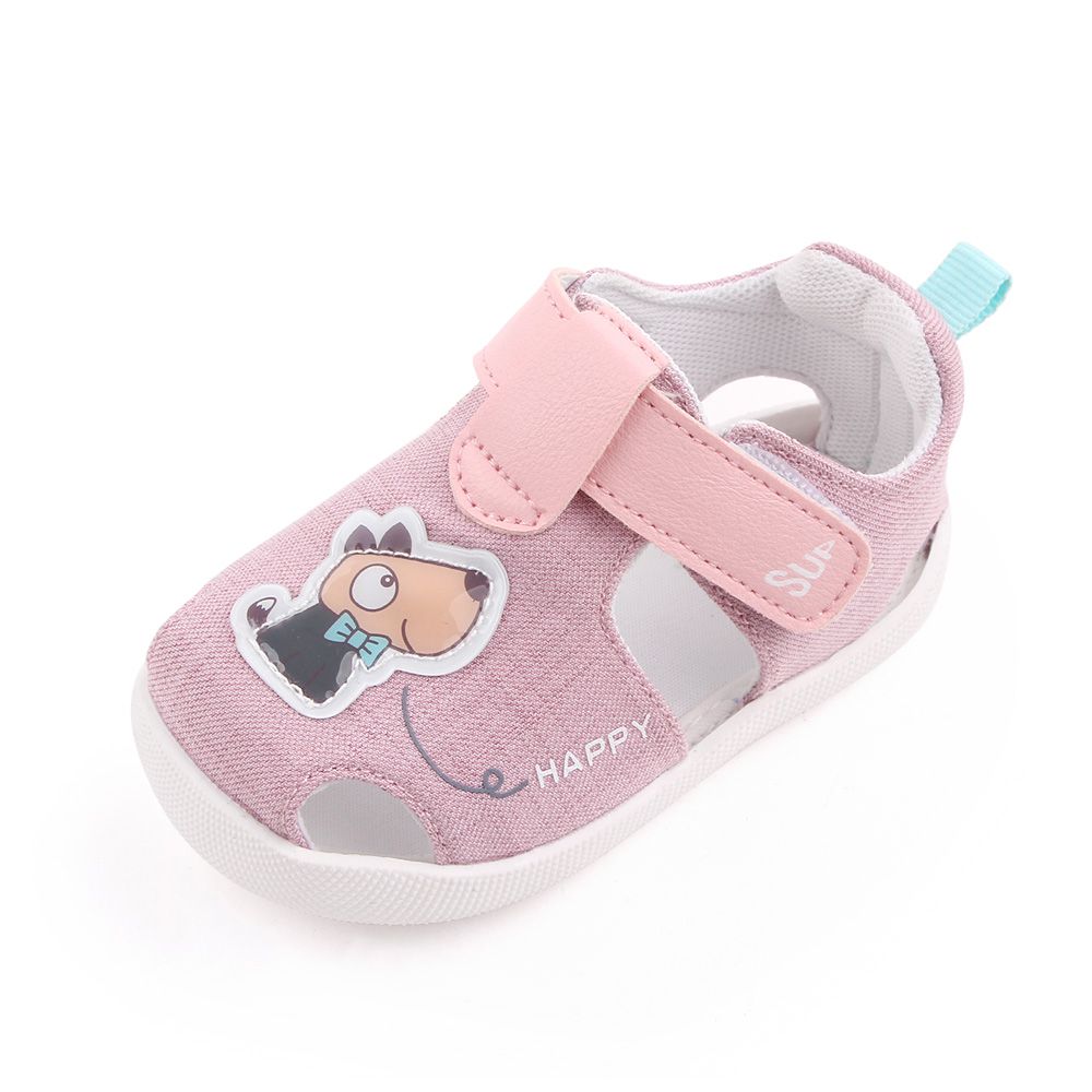 Cartoon Pink Cotton Baby Sandals Shoes