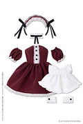 50 Collection Fao090 [适用于 48/50 厘米玩偶] Azo2 洛丽塔女仆连衣裙套装 勃艮第红