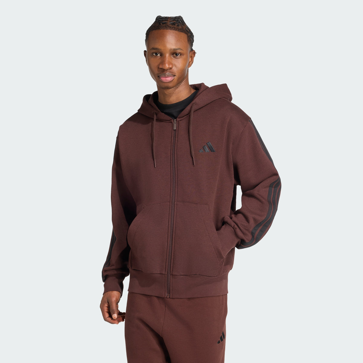 Men's adidas Essentials 3-Stripes Fleece Hoodie