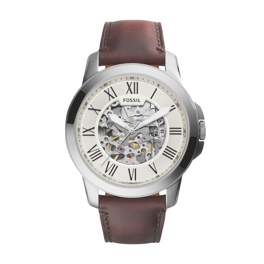 Fossil Men's Grant 45mm Automatic, Stainless Steel Watch