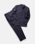 Band Collar Jacket & Slacks / Size: W31