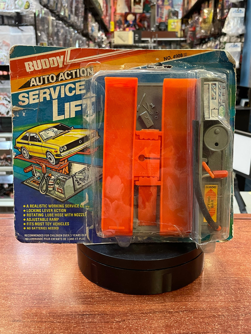 Auto Action Service Lift toy (Vintage Buddy L) SEALED