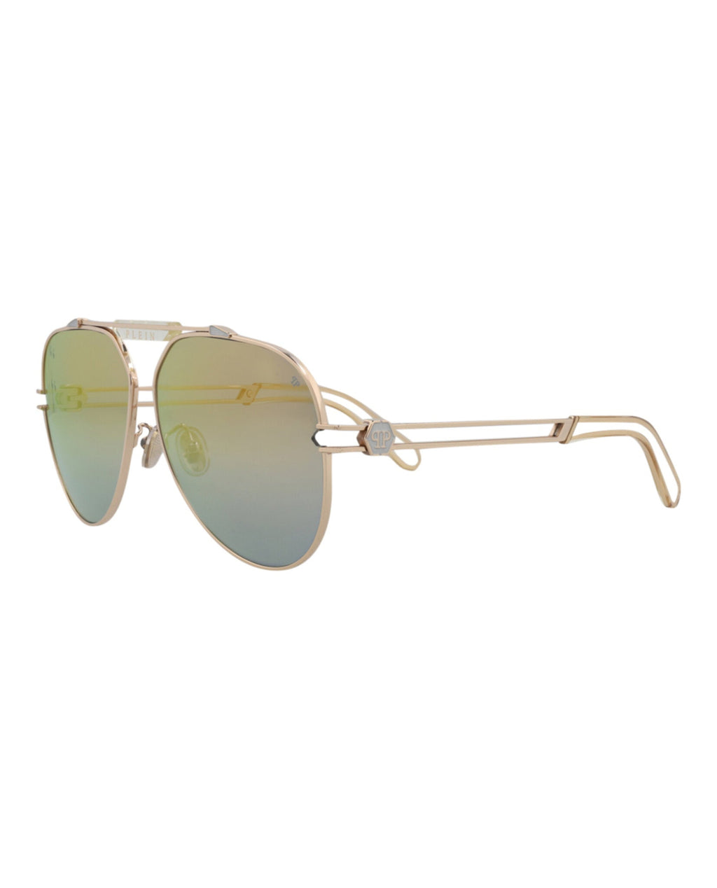 Aviator-Frame Titanium Sunglasses