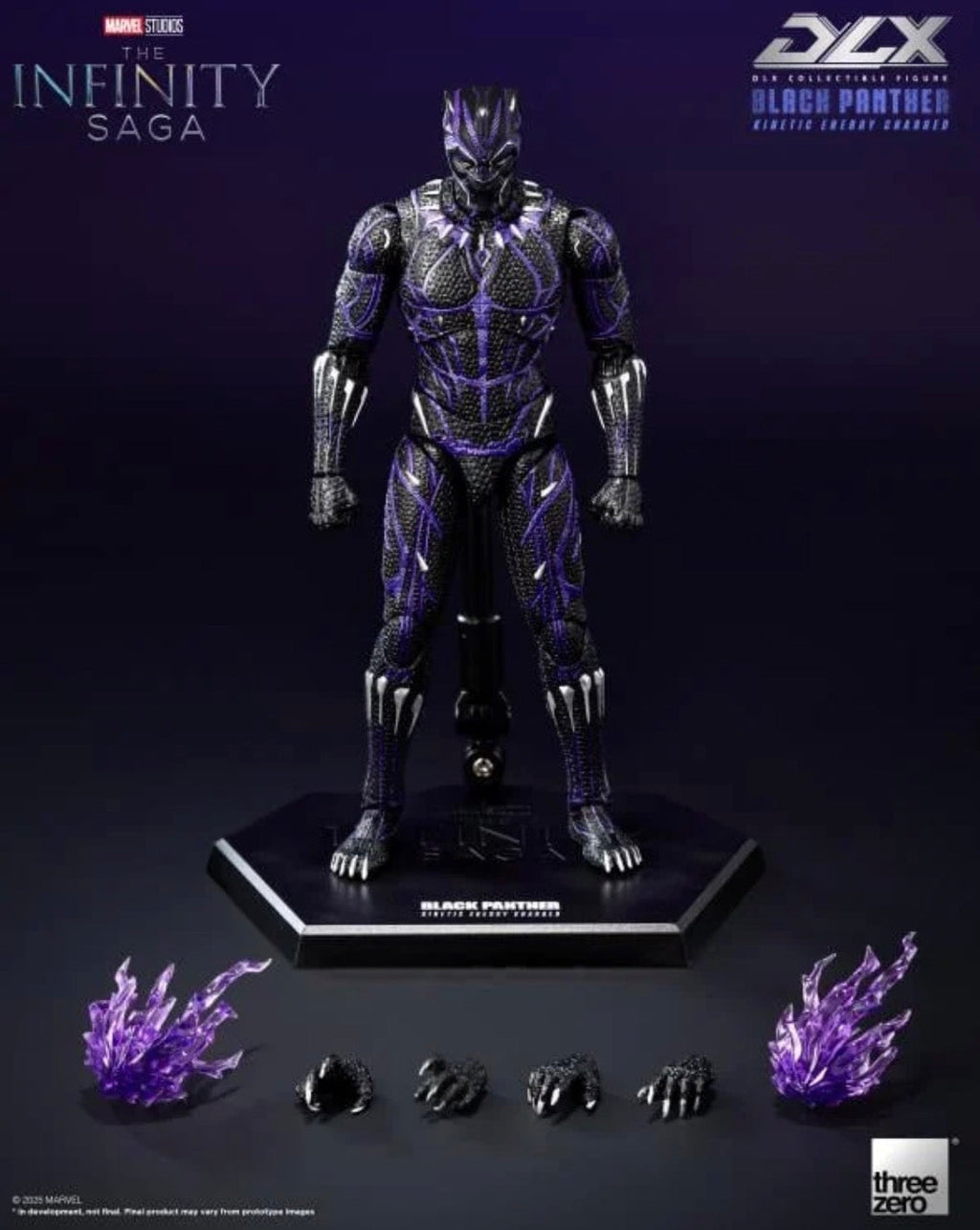 Black Panther Kinetic Charge DLX Marvel The Infinity Saga Action Figure by Threezero