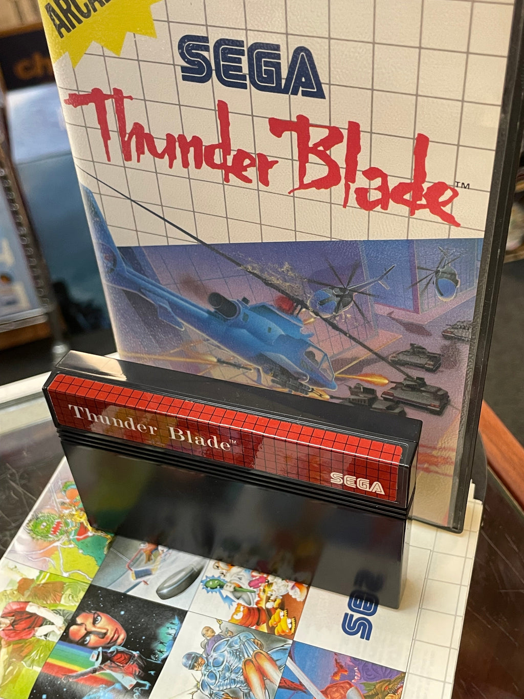 Thunder Blade (SEGA Master System SMS, Video Games) **COMPLETE**