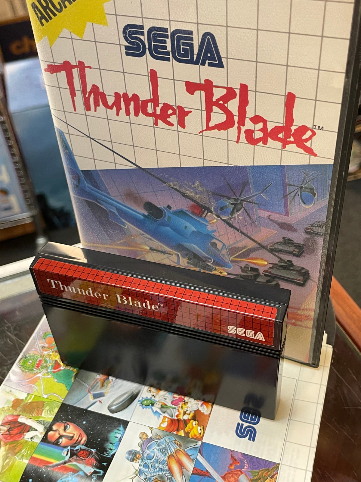 Thunder Blade (SEGA Master System SMS, Video Games) **COMPLETE**