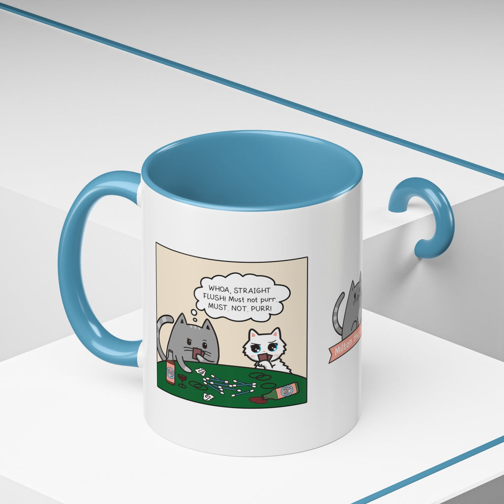 Cat Poker Comic Mug