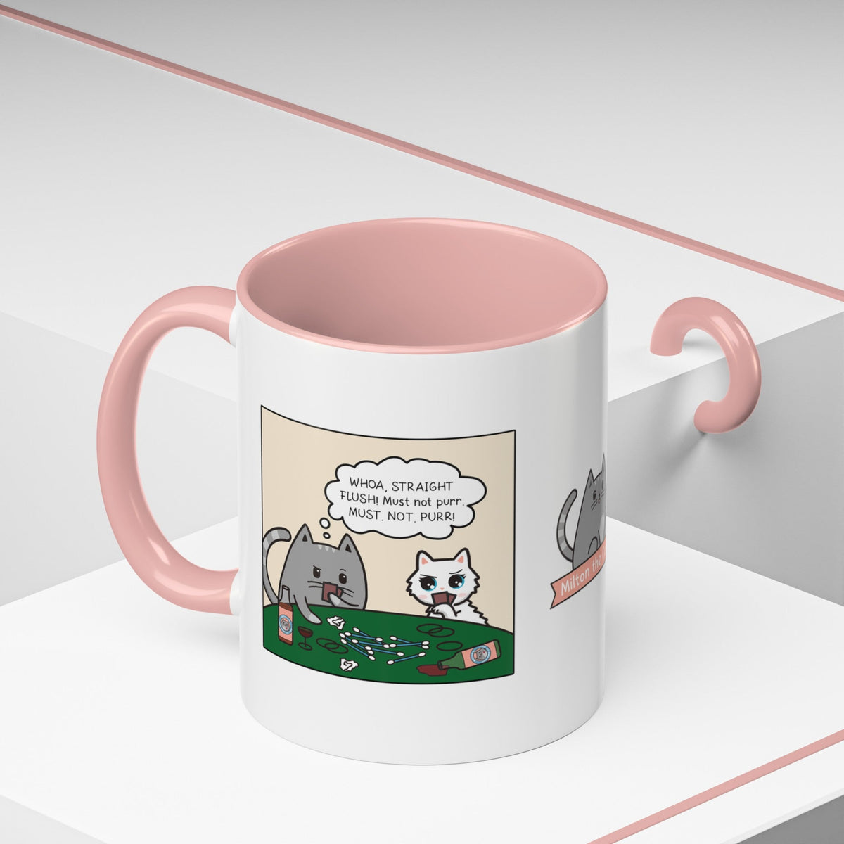 Cat Poker Comic Mug