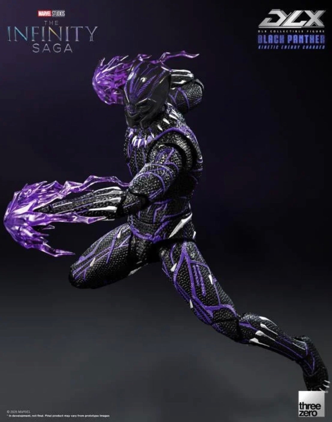 Black Panther Kinetic Charge DLX Marvel The Infinity Saga Action Figure by Threezero