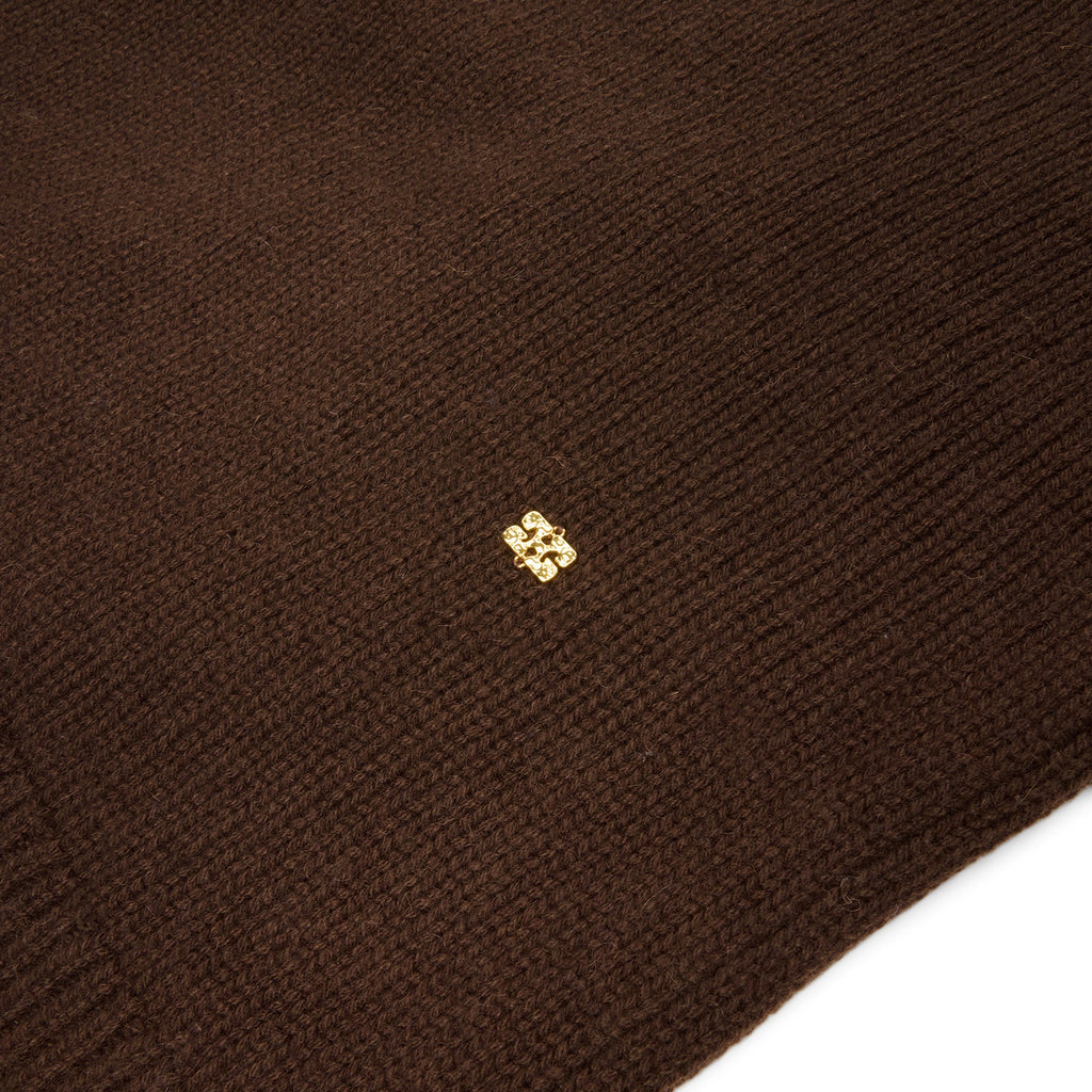 GANNI Open Back Pullover Sweater (Shaved Chocolate)