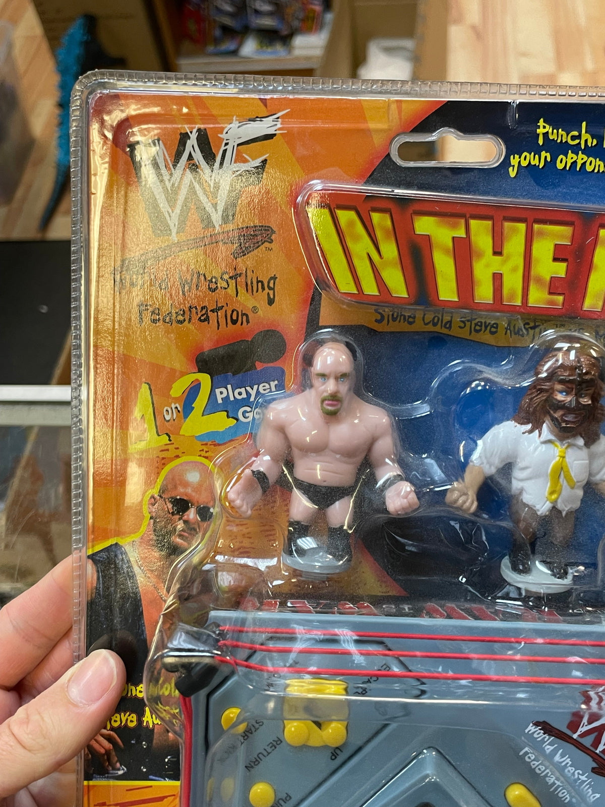 Stone Cold vs Mankind In The Ring Game  (Vintage WWF, MGA Sports) **SEALED**