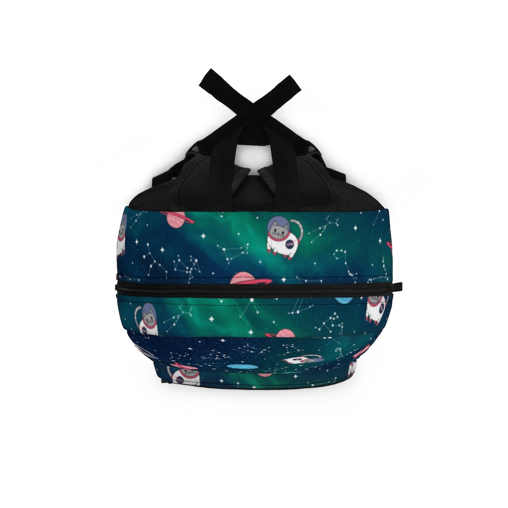 Galactic Emerald Space Cat Backpack