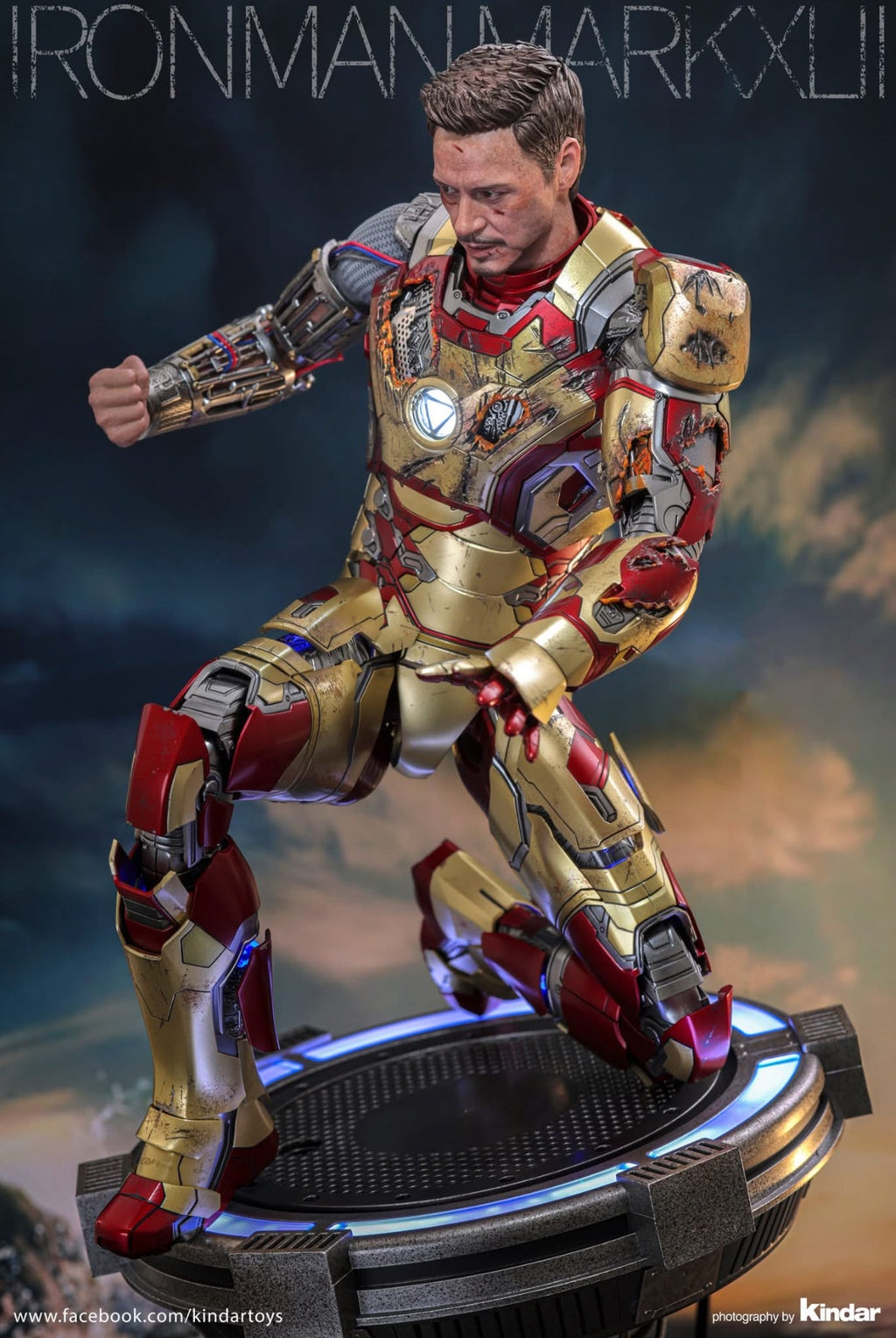 READY🔥Hot Toys MMS759D66B Marvel Ironman 3 Ironman Mark 42 (2.0) 1/6 Scale Collectible Figure (Deluxe Version) Special Edition