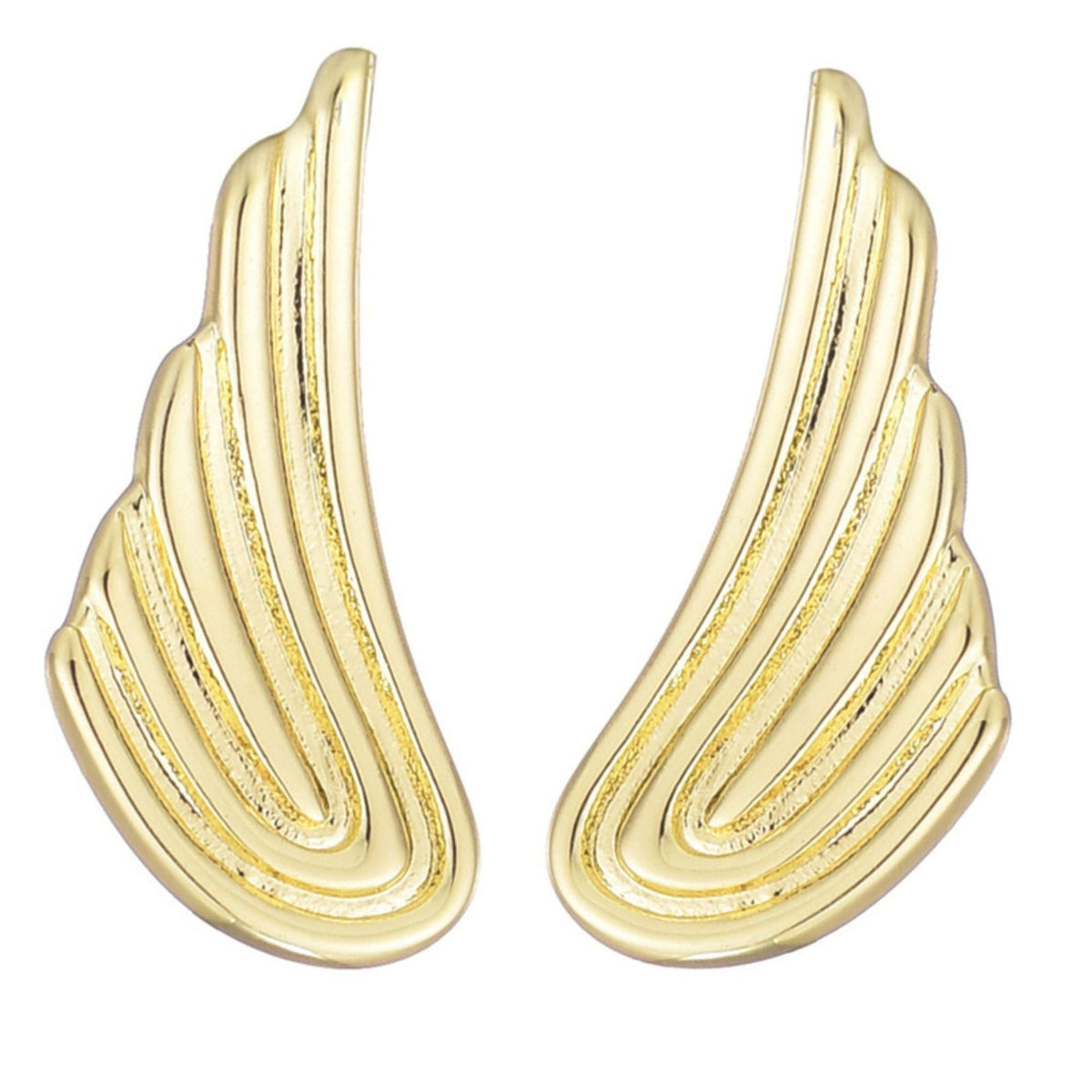 14k Gold Plated Winged Earrings
