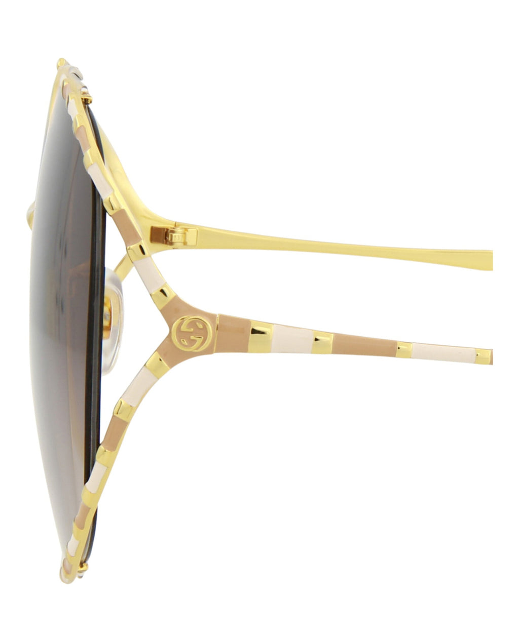 Round-Frame Metal Sunglasses