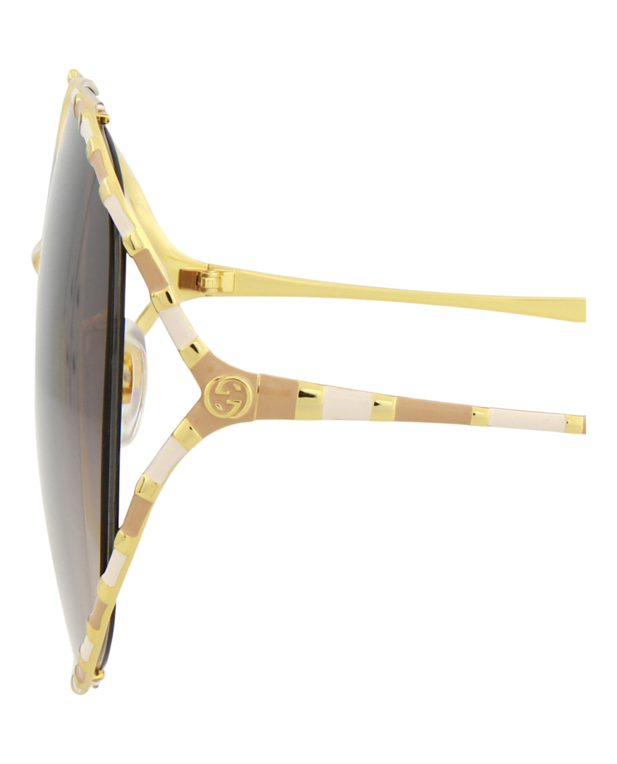 Round-Frame Metal Sunglasses