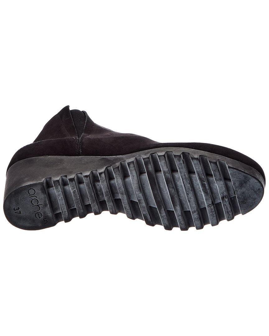 Arche Larkya Leather Wedge Bootie