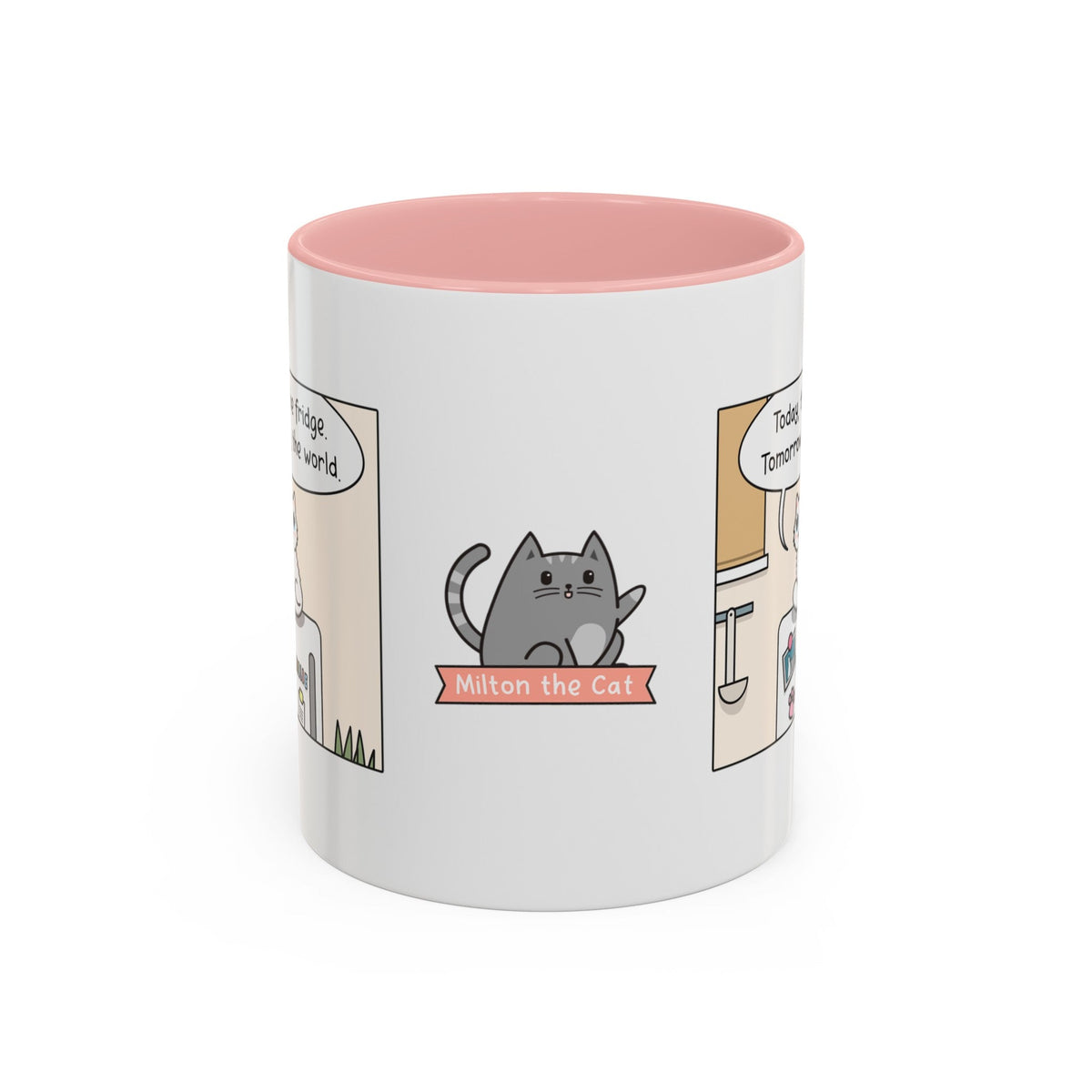 World Domination Cat Comic Mug