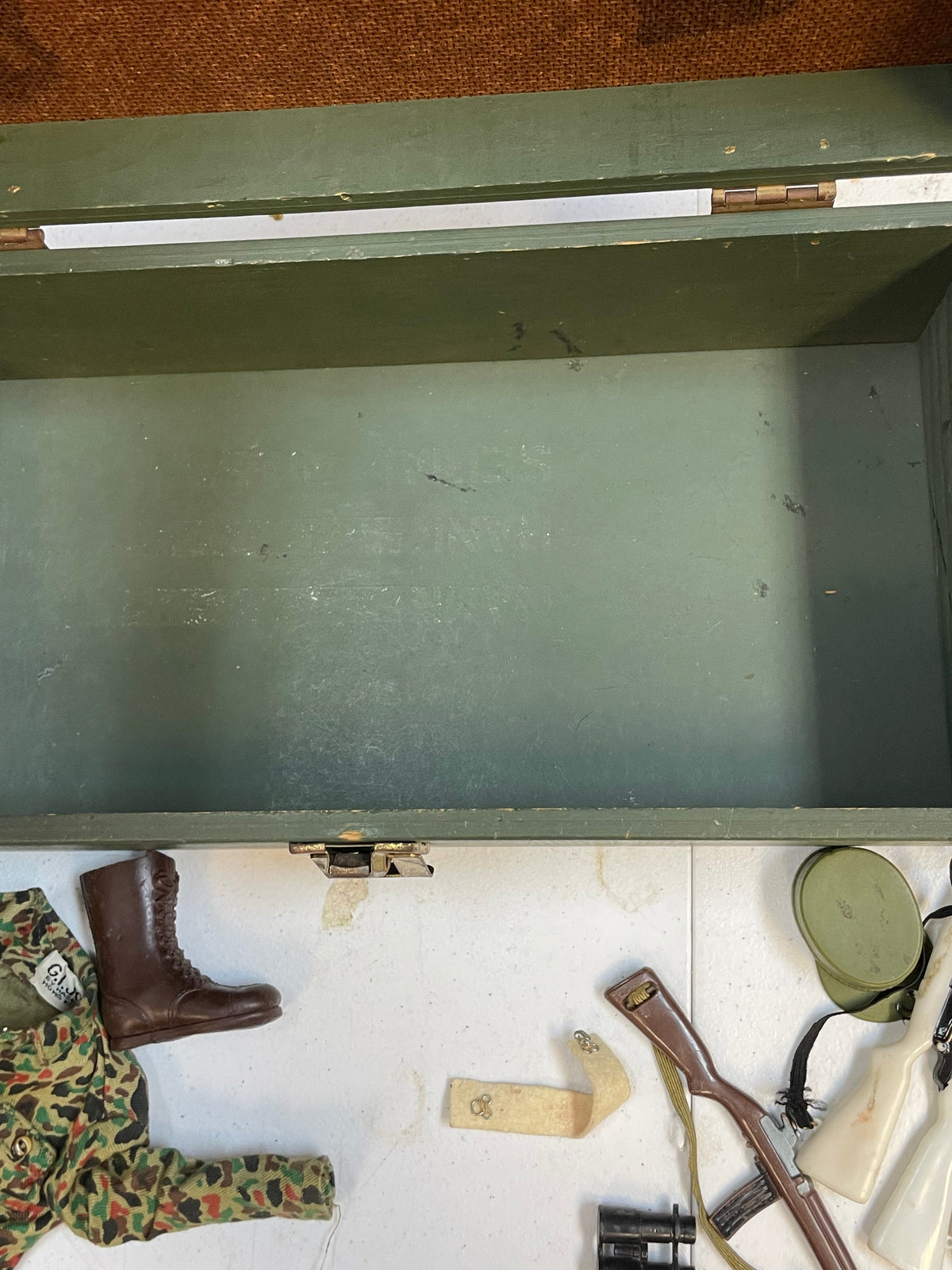 Action Marine with Foot Locker (Vintage 12” GI Joe, Hasbro) **Original**