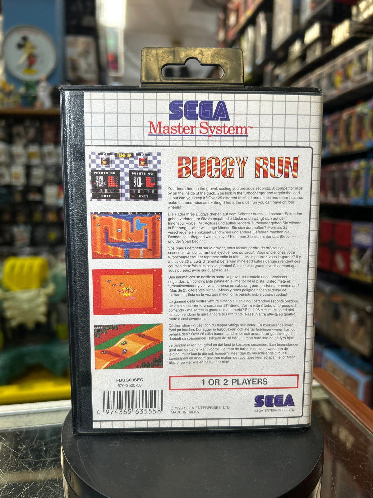 Buggy Run with Case 0850 (SEGA Master System SMS, Video Games)