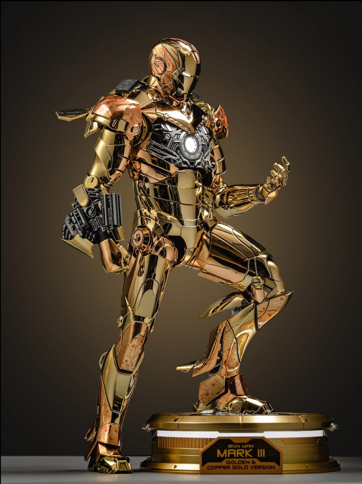 READY🔥Hot Toys MMS848d78 Iron Man Mark III (Golden & Copper Gold Version) Special Edition [Hot Toys Exclusive]