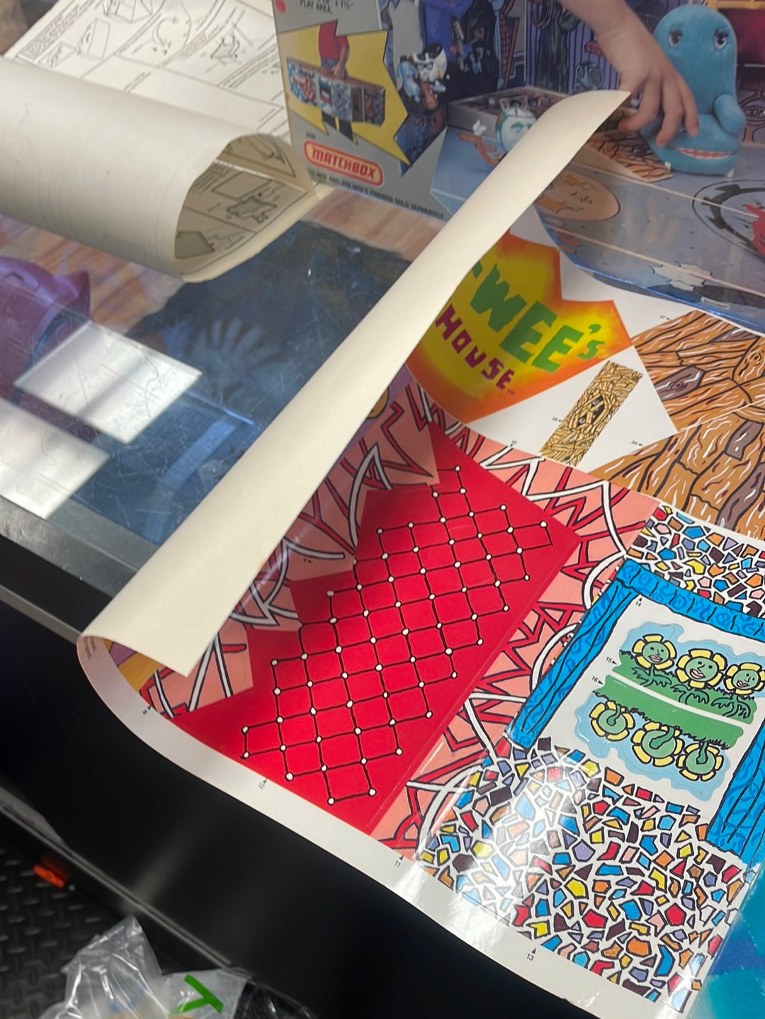 Pee Wee’s Playhouse (Matchbox, Vintage Pee Wee Herman) Unused Contents