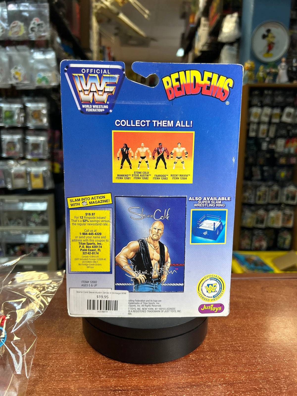 Stone Cold Steve Austin Series V (Vintage WWF, JusToys) **SEALED**