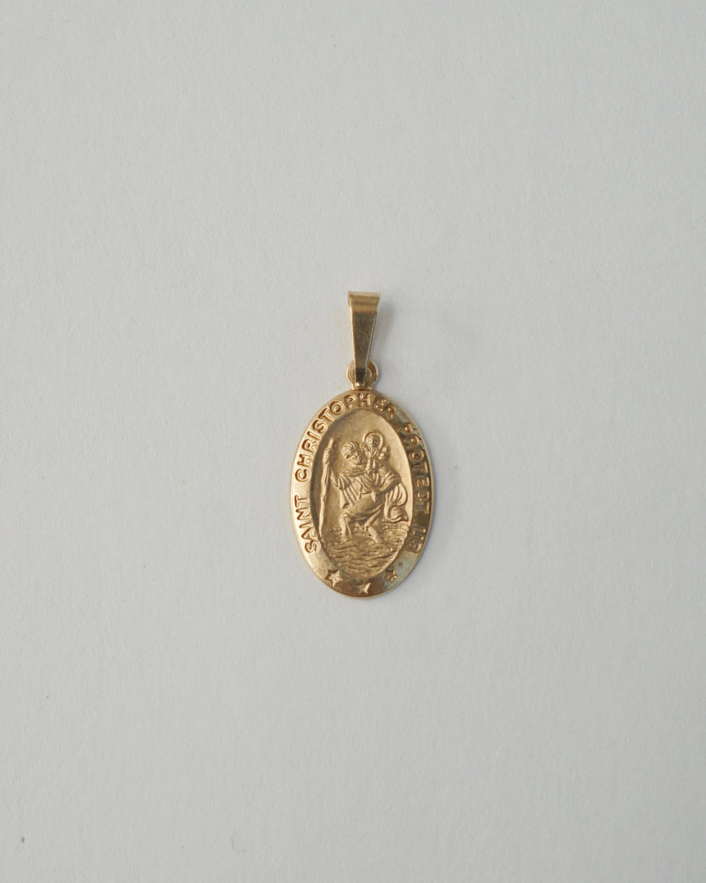14k Gold Saint Christopher Charm