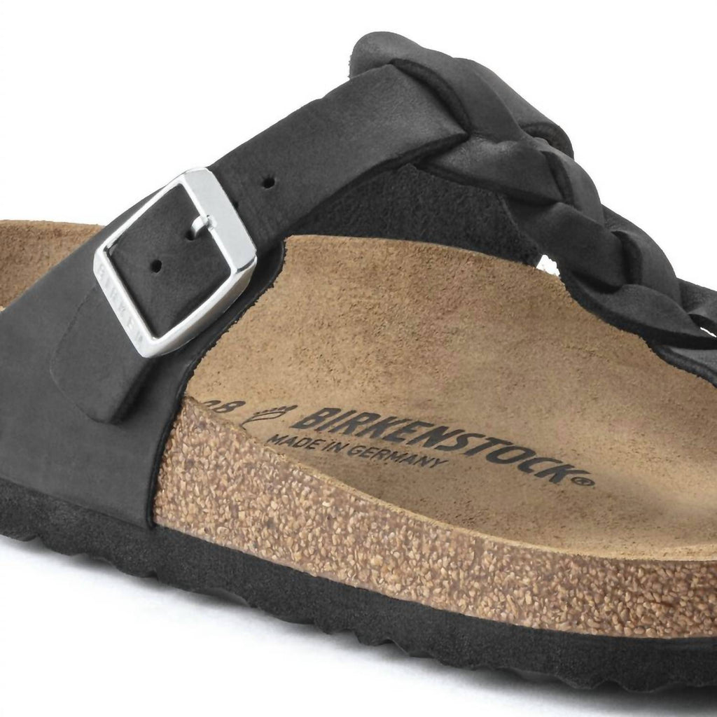 Gizeh Braided Sandals In Black