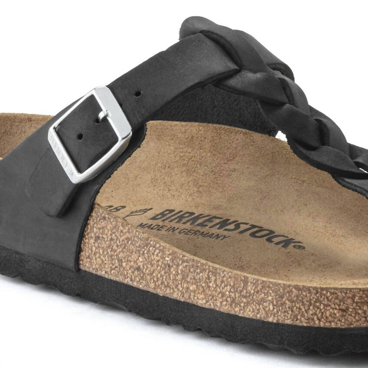 Gizeh Braided Sandals In Black